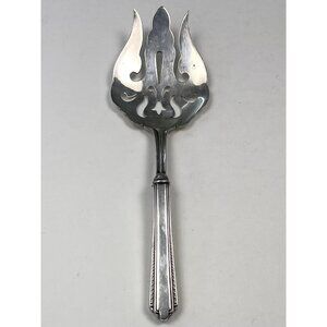 1931 Manchester STERLING Park Avenue Medium COLD MEAT SERVING FORK Plated Tines